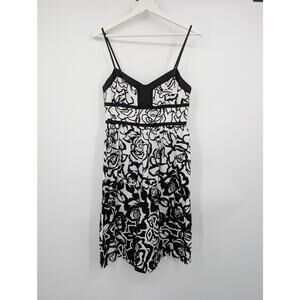 Signature London Style Y2K Floral Mini Strappy Dress Women's 4 Vintage 90's **